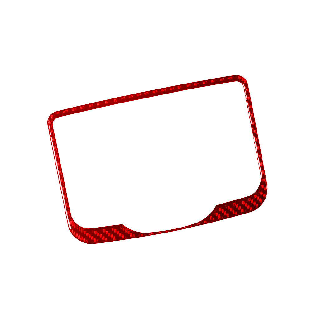 Red Carbon Fiber Rear Center Cupholder Frame Trim for Hyundai Azera 2006-2011