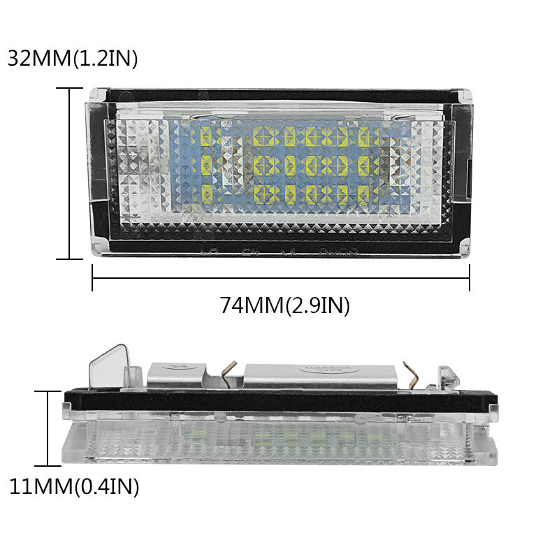 For 1998-2005 for BMW 3 Series E46 Vehicle Led License Plate Number Lights Lamps 2X