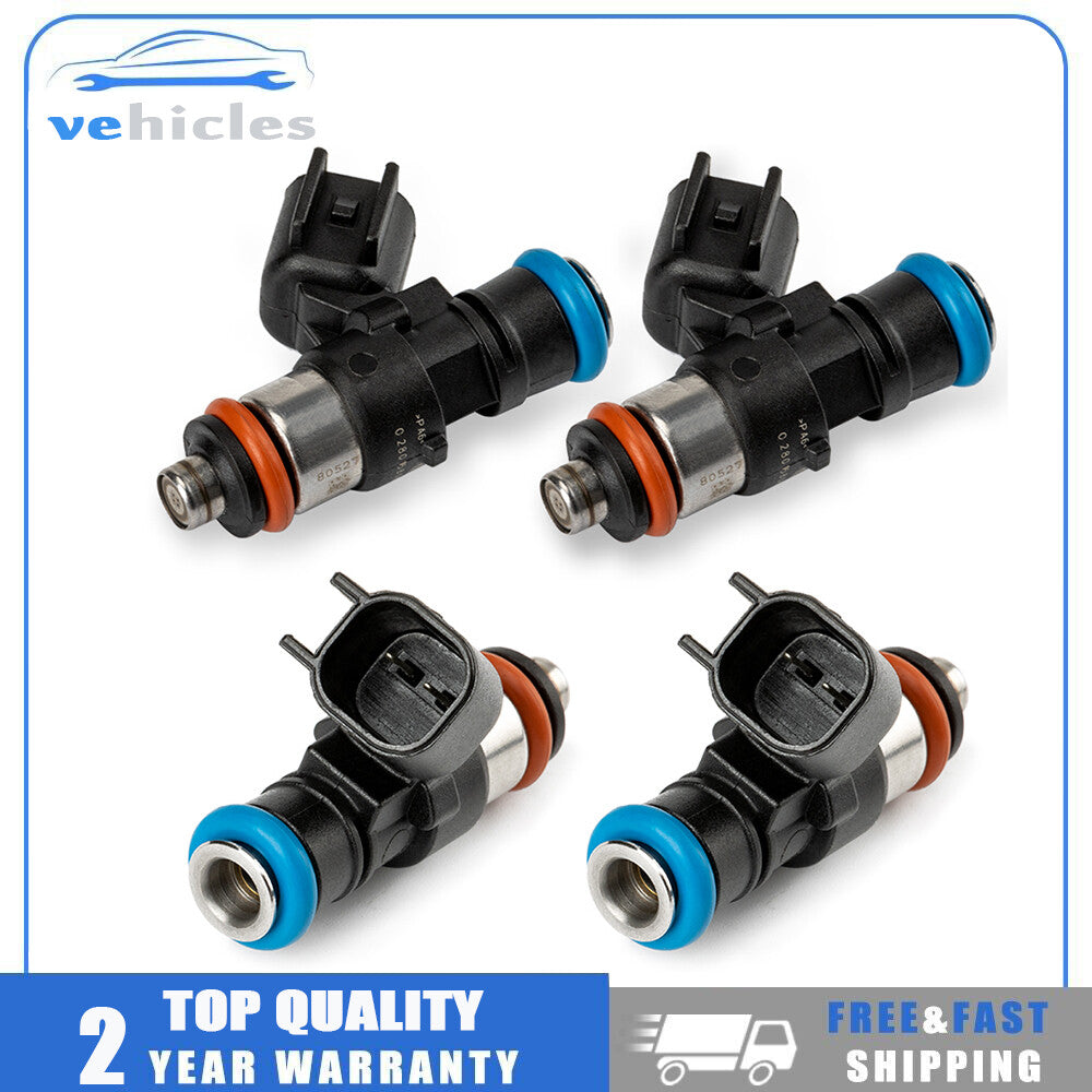 4-pack 0280158051 fuel injectors for Chevrolet for Corvette 6.2L V8 S3 engine (2008-2013)