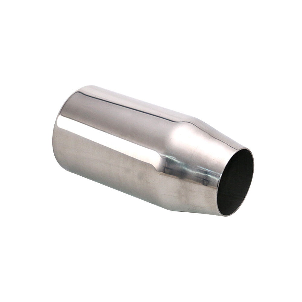 2'' ID 3'' OD Sliver Polished Universal Exhaust End Tips Muffler Pipe Tip 150mm