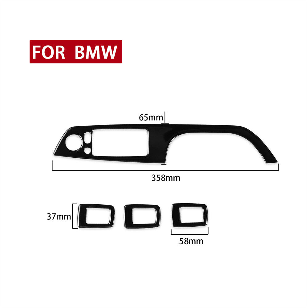 Black Inner Window Lift Switch Button Cover for BMW 3 Series E90 E92 E93 2005-12