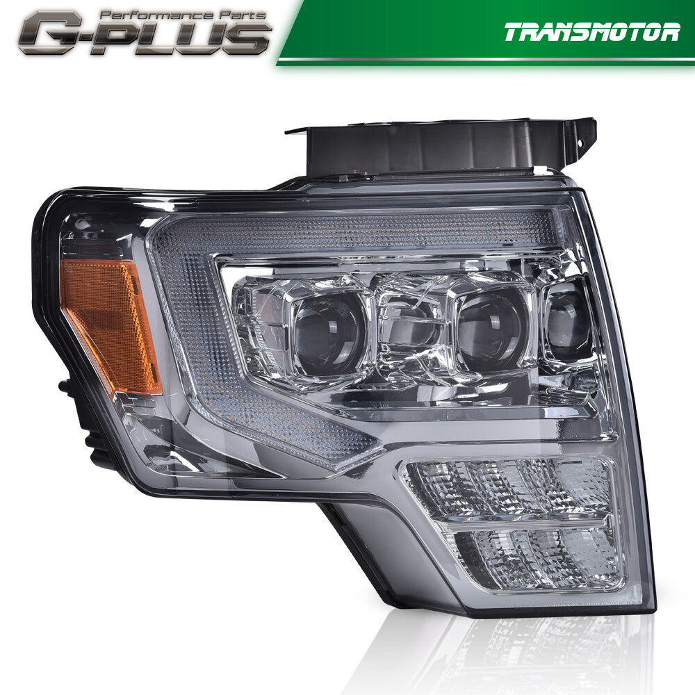Suitable for 2009-2014 for Ford F150 Dual LED Projector Headlights (DRL)