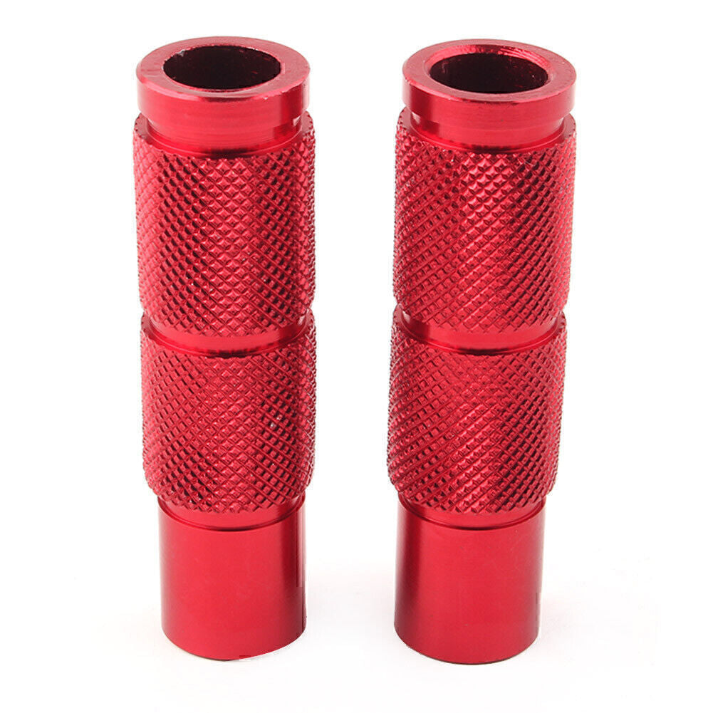 Universal Motorcycle Bike Foot Pegs Footpegs Rear Set Pedals Racing Red