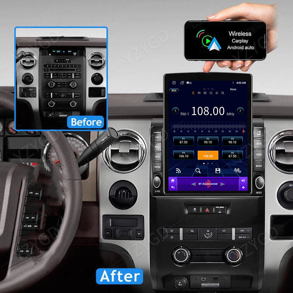 9.7Inch for Ford F150 2009-2014 Stereo Android Auto Carplay Car Radio GPS Screen
