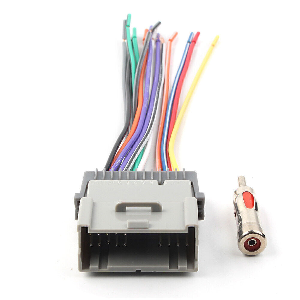 Fit 2000+ for Buick for Chevy for GMC for Canyon for Sierra Car Stereo Radio Wiring Harness Antenna