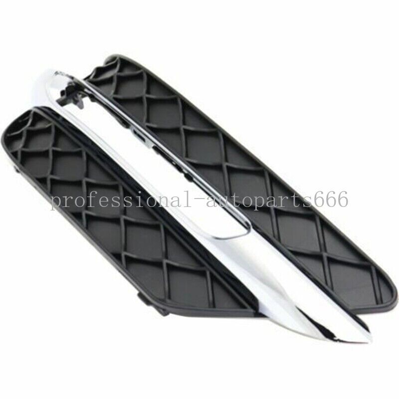 4-Piece L+R Daytime Running Light Insert Frame Grille Trim for 12-14 for Mercedes C250