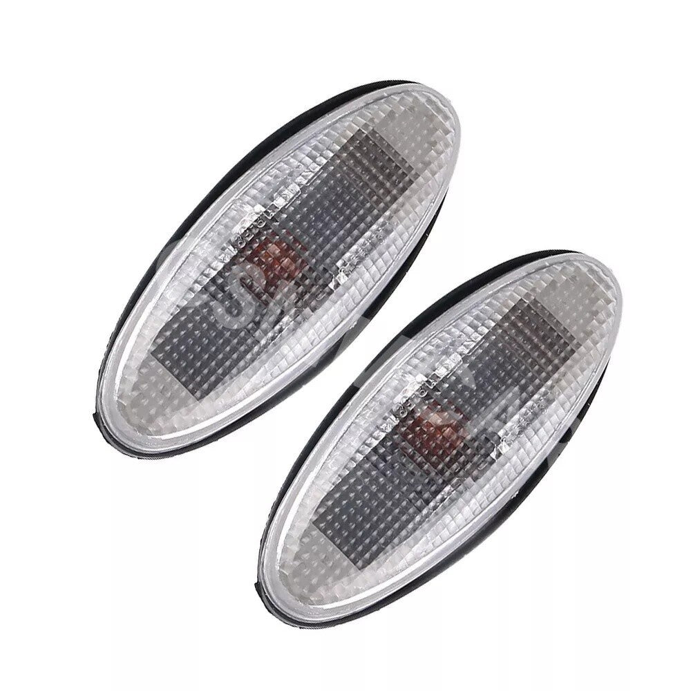 Car Clear Lens LED Fender Side Marker Lights Fit for Mazda Protege 2001-2003