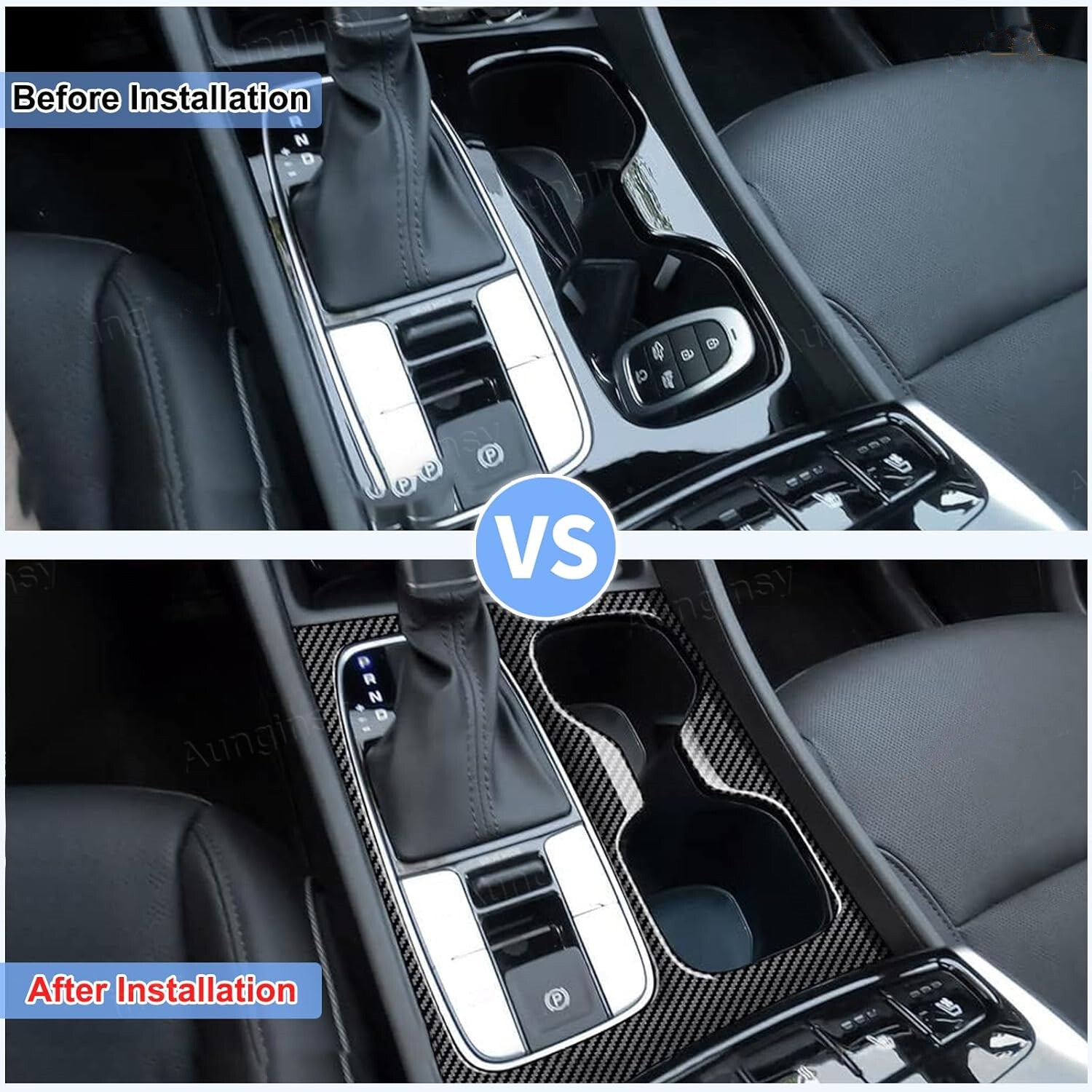 Carbon Fiber Style Fits 2022-25 for Hyundai Santa Cruz Gear Shift Panel Cover Trim?