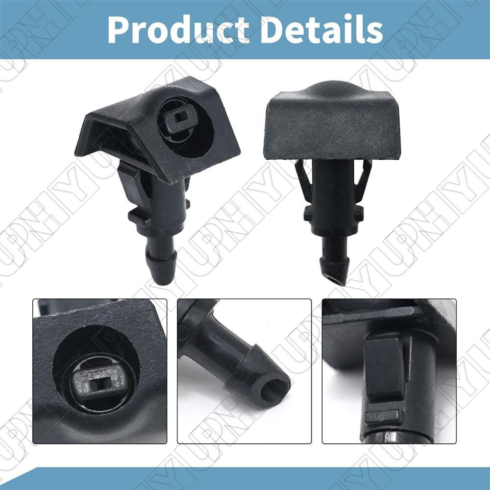 2Pcs Windshield Washer Nozzle for Nissan Versa 2009-2012 28931-ZW80A 28931ZW80A