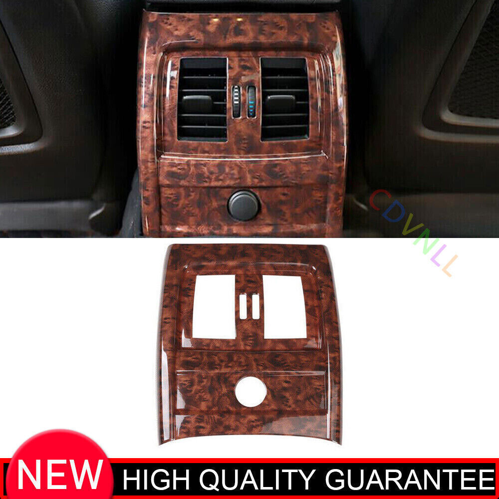 for BMW 3 4 Series 2014-2018 Wood Grain Rear Air Outlet Protective Panel Trim 1P