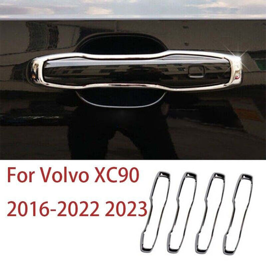 Fits VolvoXC90 16-23 ABS Chrome Outside Car Door Handle Cover Trim4PCS