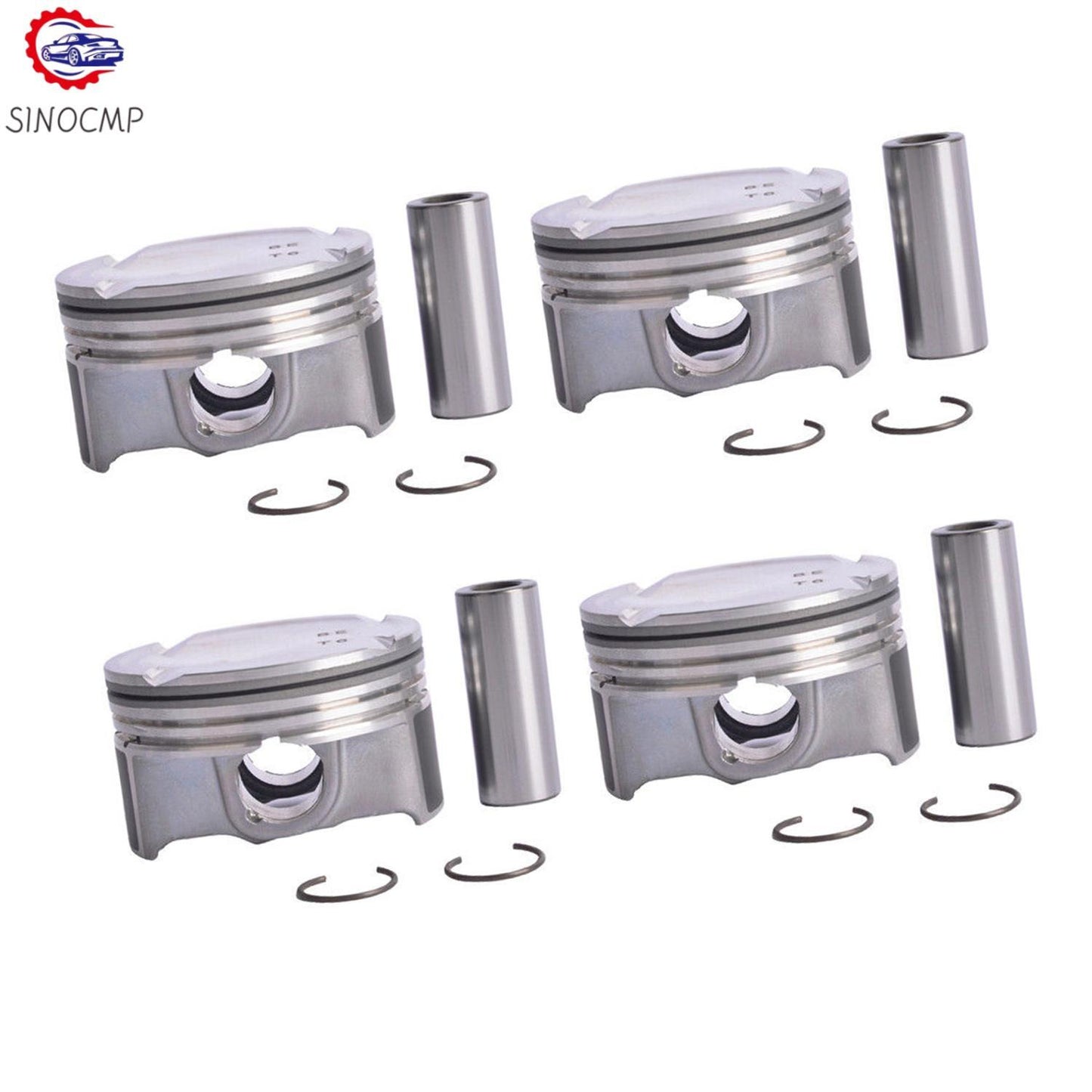 4X Pistons  Pins fits for Hyundai Sonata for Kia Optima 2.0L TURBO 234102G400 2011-2013