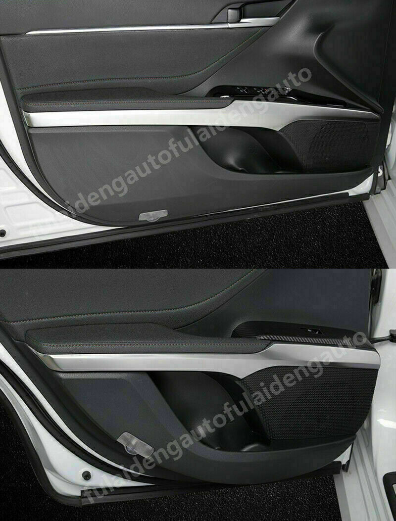 Silver Steel Door Handle Armrest Stripe Cover trim 4P for Toyota for Camry 2018-2021