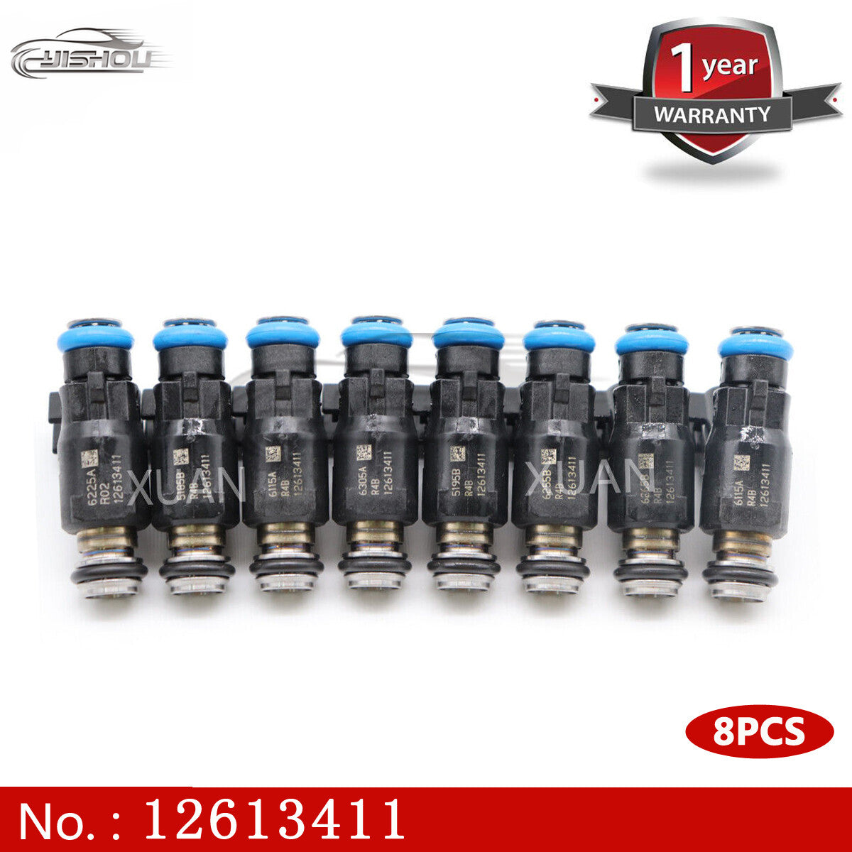 8-piece fuel injector 12613411 for general purpose V8 4.8L/5.3L engines