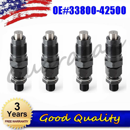 4x Fuel Injectors 33800-42500 for Hyundai Engine D4BB D4BH Pickup Truck H100