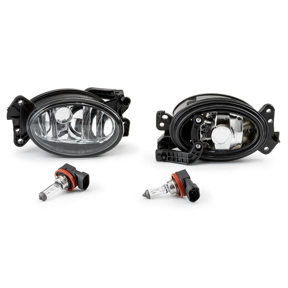 2x Fog Lights For 07-09 for Mercedes Benz E320 R320 E63 AMG Clear Glass Lens Lamps