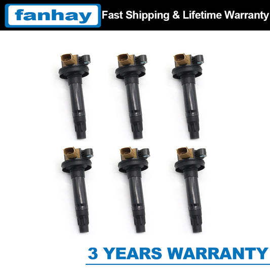 6x for Ford Police F-150 Transit Ignition Coil Spark Plug Pack BL3E-12A375-CA
