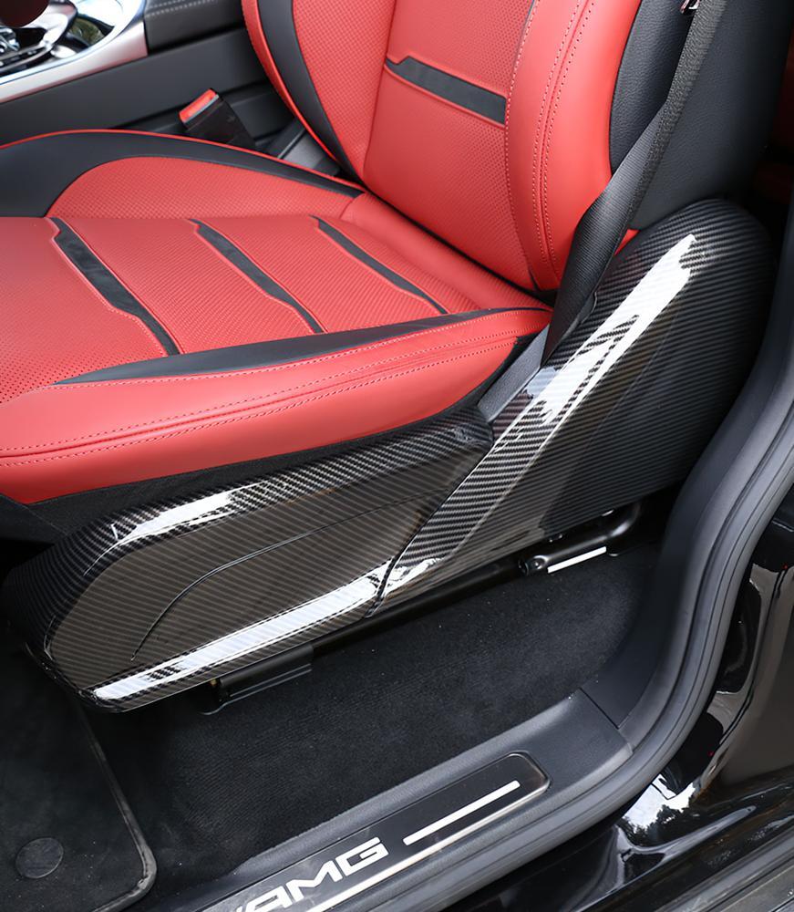 for Mercedes G-Class W464 G63 G500 Front for Seat Side Panel Cover Trim Carbon ABS4