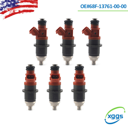 6PCS E7T25071 for Yamaha Outboard HPDI 150-200 HP Fuel Injectors 68F-13761-00-00
