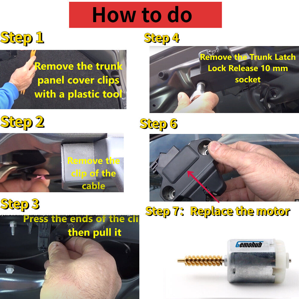 Electric Trunk Lock Latch Motor For 2016-2020 for Kia Sorento, 2018-2021 for Kia Stinger
