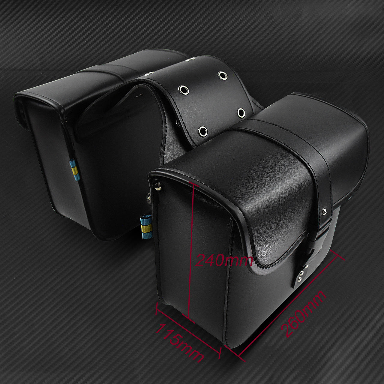 Motorcycle Saddle Bag Bike Side Storage Fork Tool Pouch Luggage Fit for Harley