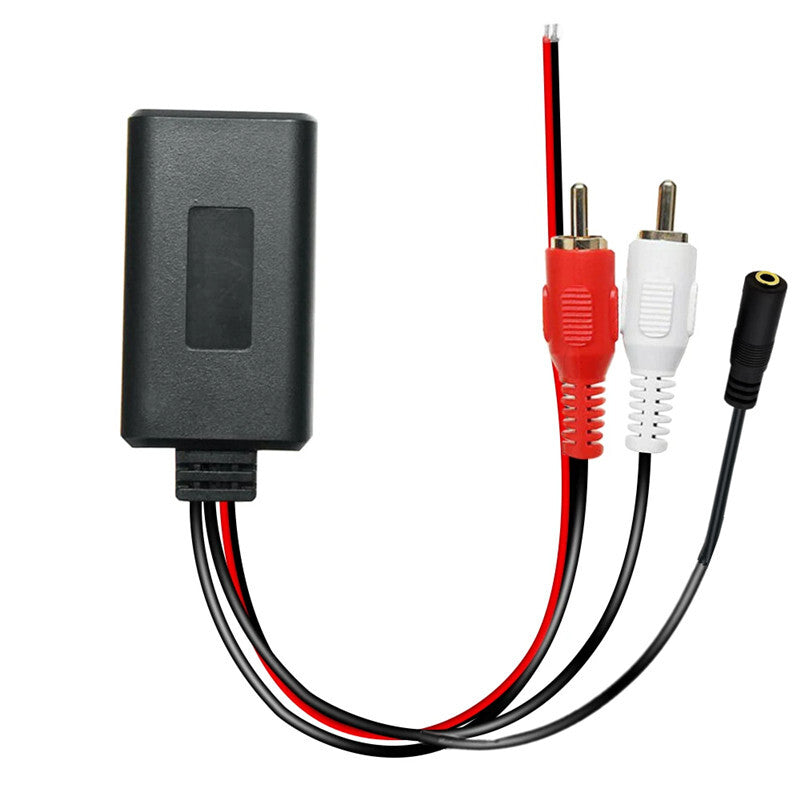 Car Bluetooth 5.0 Universal 2RCA Connector Audio Adapter AUX IN Music Microphone