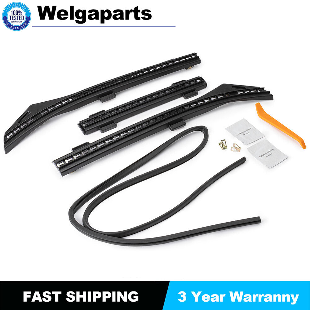 Fits 2020-2023 for Tesla for Model Y Black Front Hood Seal Strip Weather Stripping PP