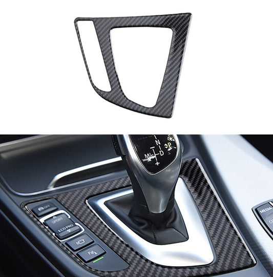 Carbon fiber gearshift panel trim for BMW 3 Series F30 2013-2019