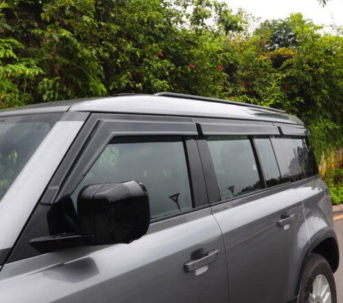 Black for Land Rover for Defender 110 2020-2023 4X Sun Rain Shield Side Window Visor