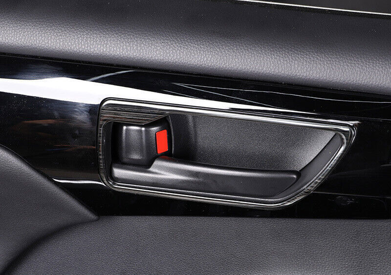 for Toyota Highlander 20-22 Black Titanium Inner Door Handle Bowl Cover Trim 4P