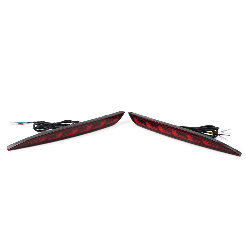 Rear Bumper Reflector Brake Light Dynamic Lamp Fit for Tesla Model 3 2017-2022 Red