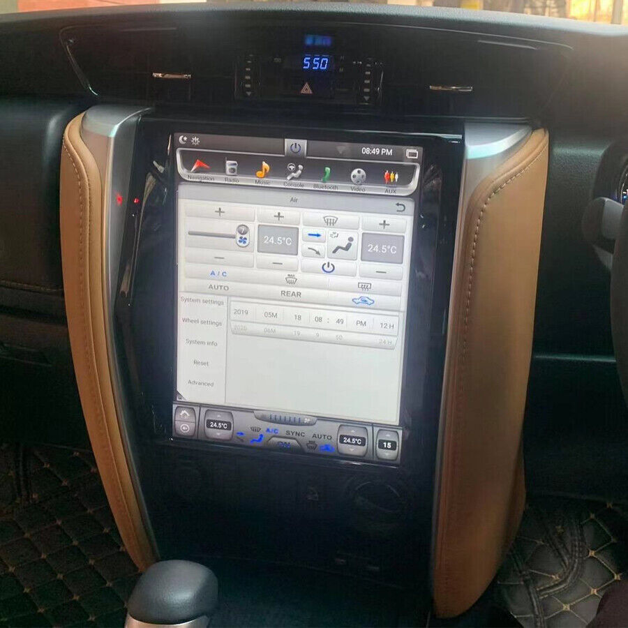 Radio Wifi GPS Navigation Car 12.1 2016~2022 for Toyota Fortuner Hilux Android