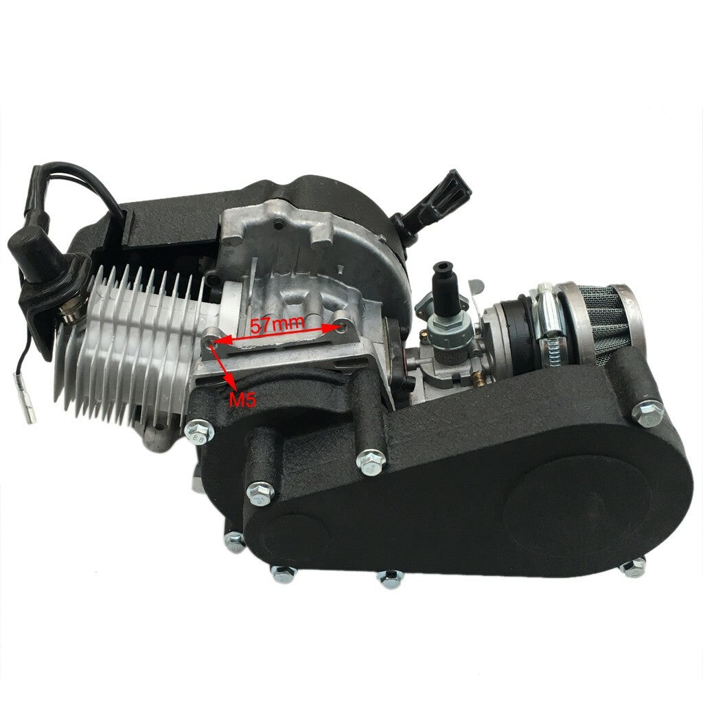 49cc 2-stroke engine, electric motor, exhaust kit, pull starter, pocket bicycle, four-wheel go-kart, all-terrain vehicle