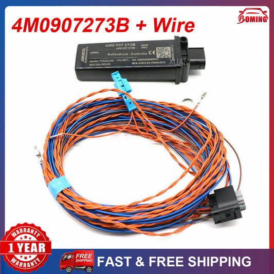 TPMS for Audi RS3 RS4 RS5 for A6 A7 for A8 Q7 Q8 4M0907273B + Steel Wire Tire Pressure Module