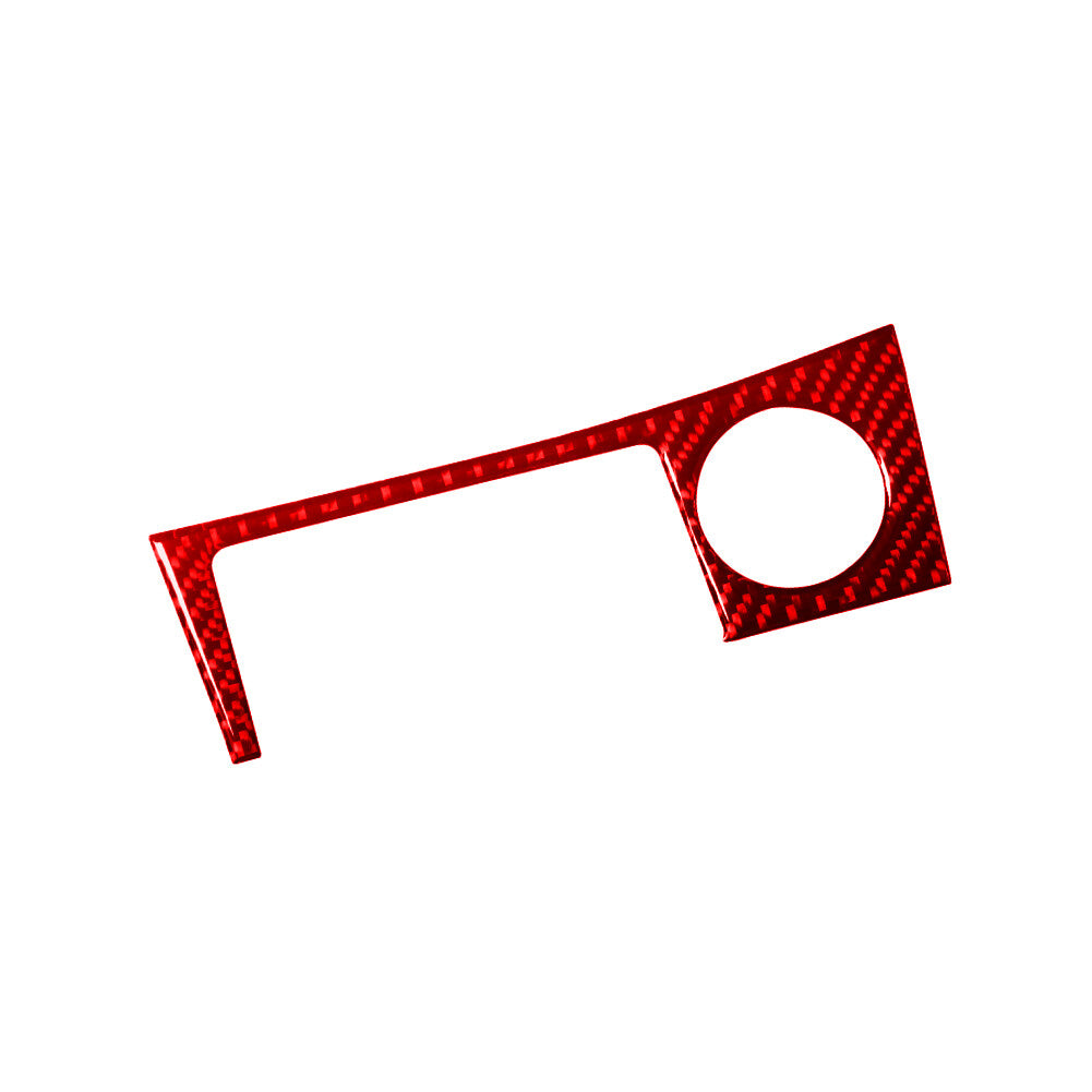 Red Carbon Fiber Console Cigarette Lighter Trim Panel for Toyota Celica 2001-05