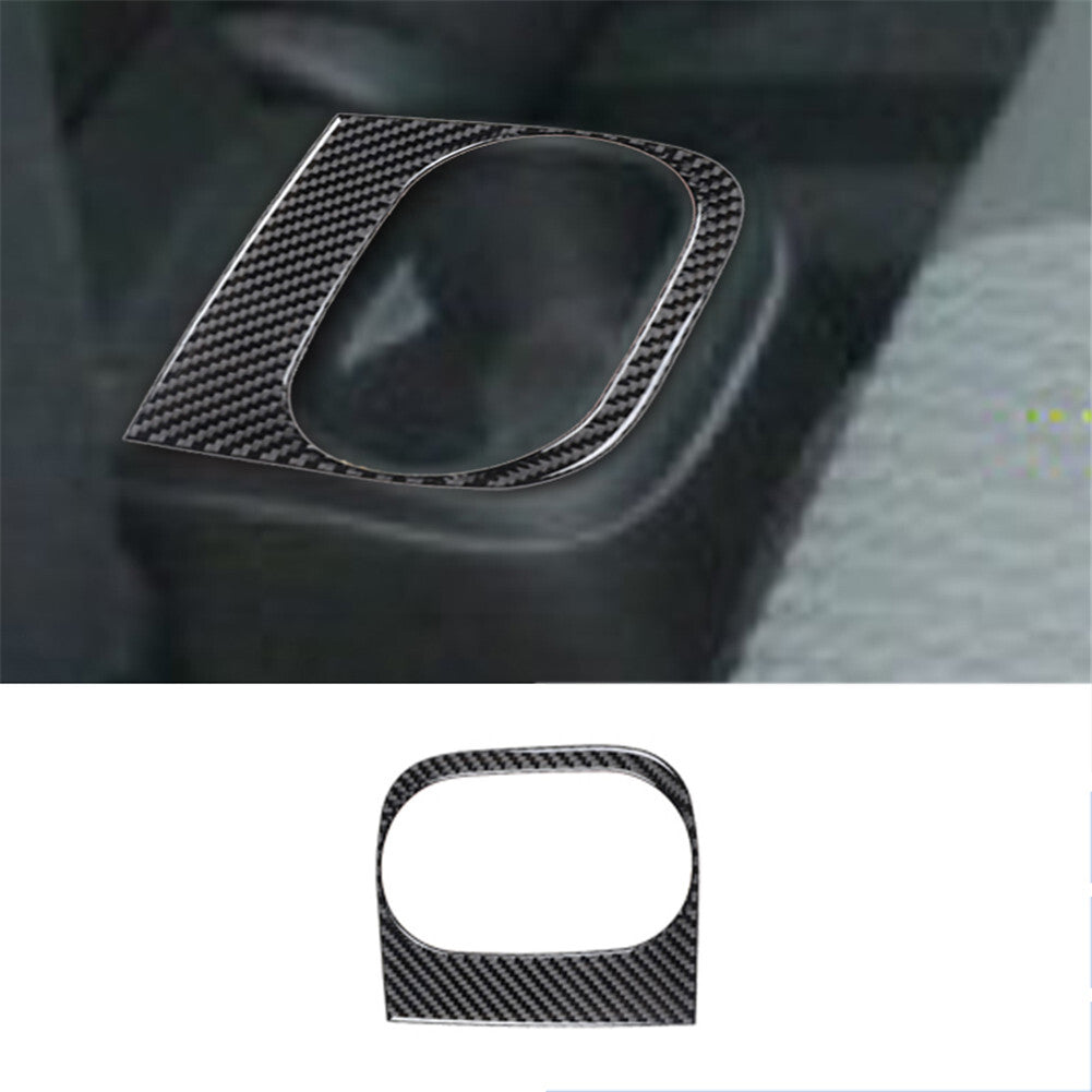 Rear Cup Holder Frame Trim Cover Carbon Fiber for Chevrolet COBALT 2005-2010
