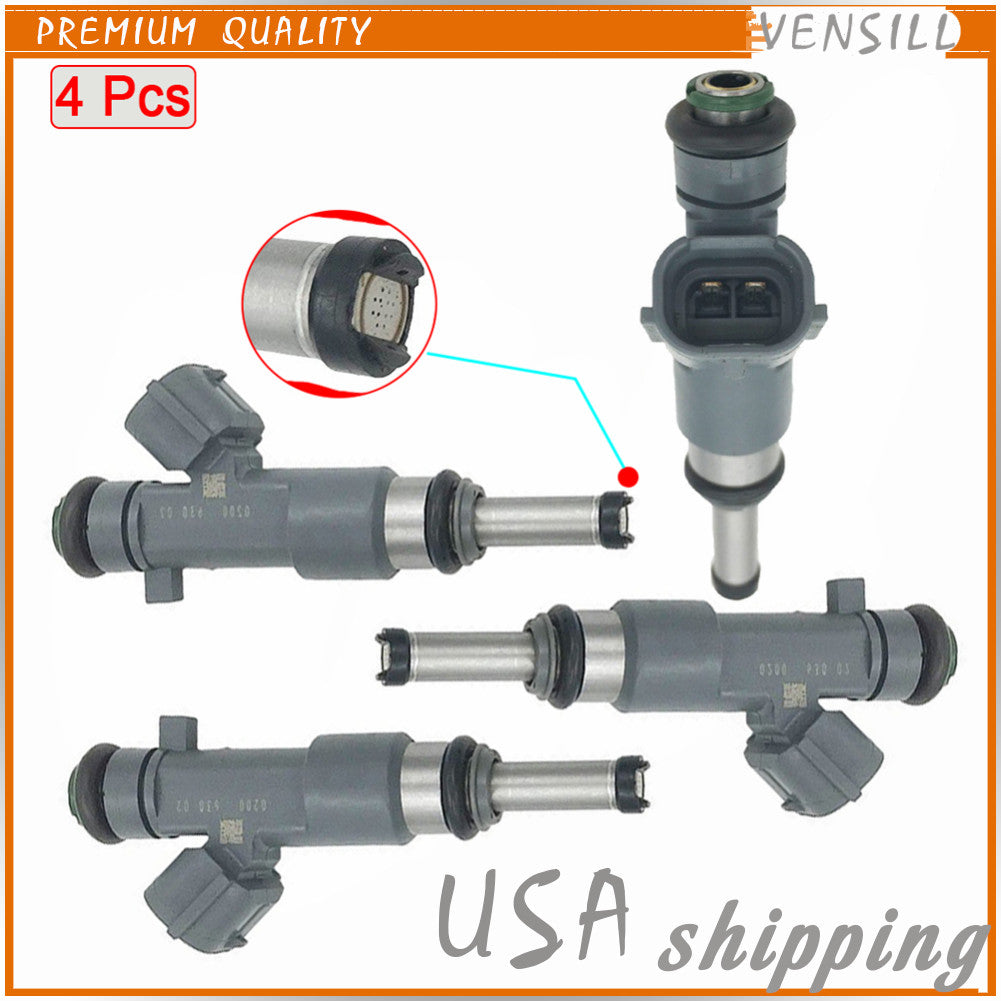 4PCS Fuel Injectors 16600-EA00A for Nissan Frontier 2.5L l4 QR25DE 2005-2019