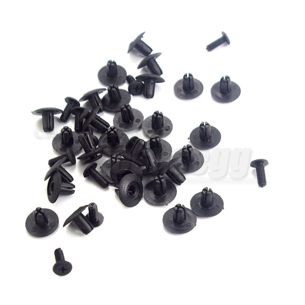 30x 90467-05063-C0 Clips Front Bumper Nylon Push-Type Retainer A21218 for Toyota