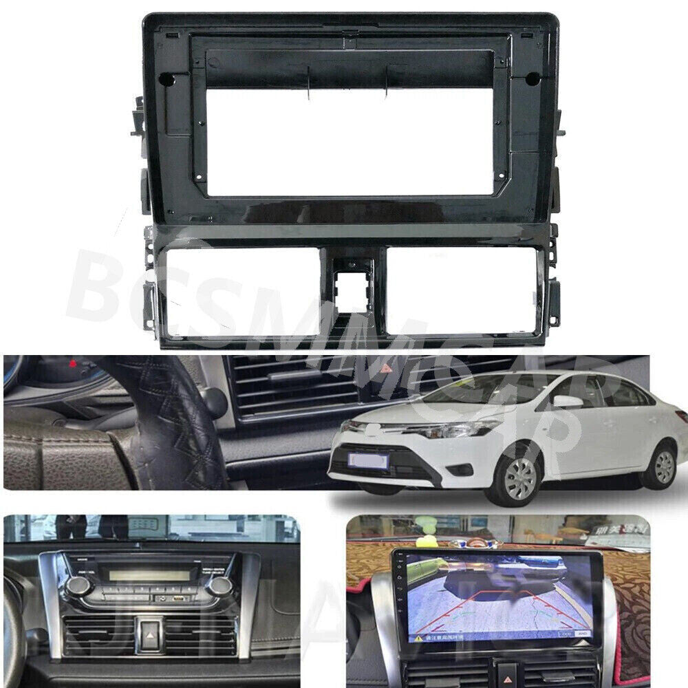Fit for Toyota Vios Yaris 2013-2017 Car Stereo Radio Frame Fascia Panel Trim
