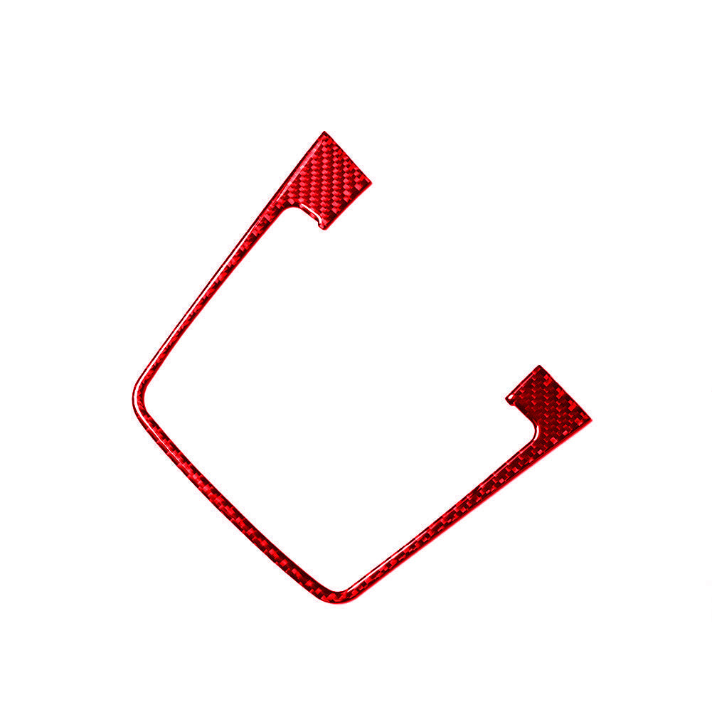 Red Carbon Fiber Gear Shift Panel Type A Trim Cover for VW for Golf MK7 2013-2017