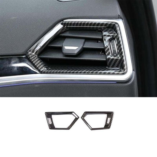 Air Outlet Vent Trim Fit for BMW 4-Series 21-2023 ABS Carbon Fibre Console LR
