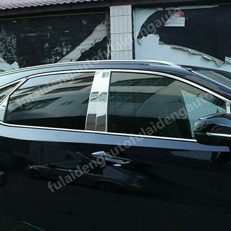 For RX350 RX450H 2016-2022 Chrome steel Window Door B,C Pillar Post Trims Cover