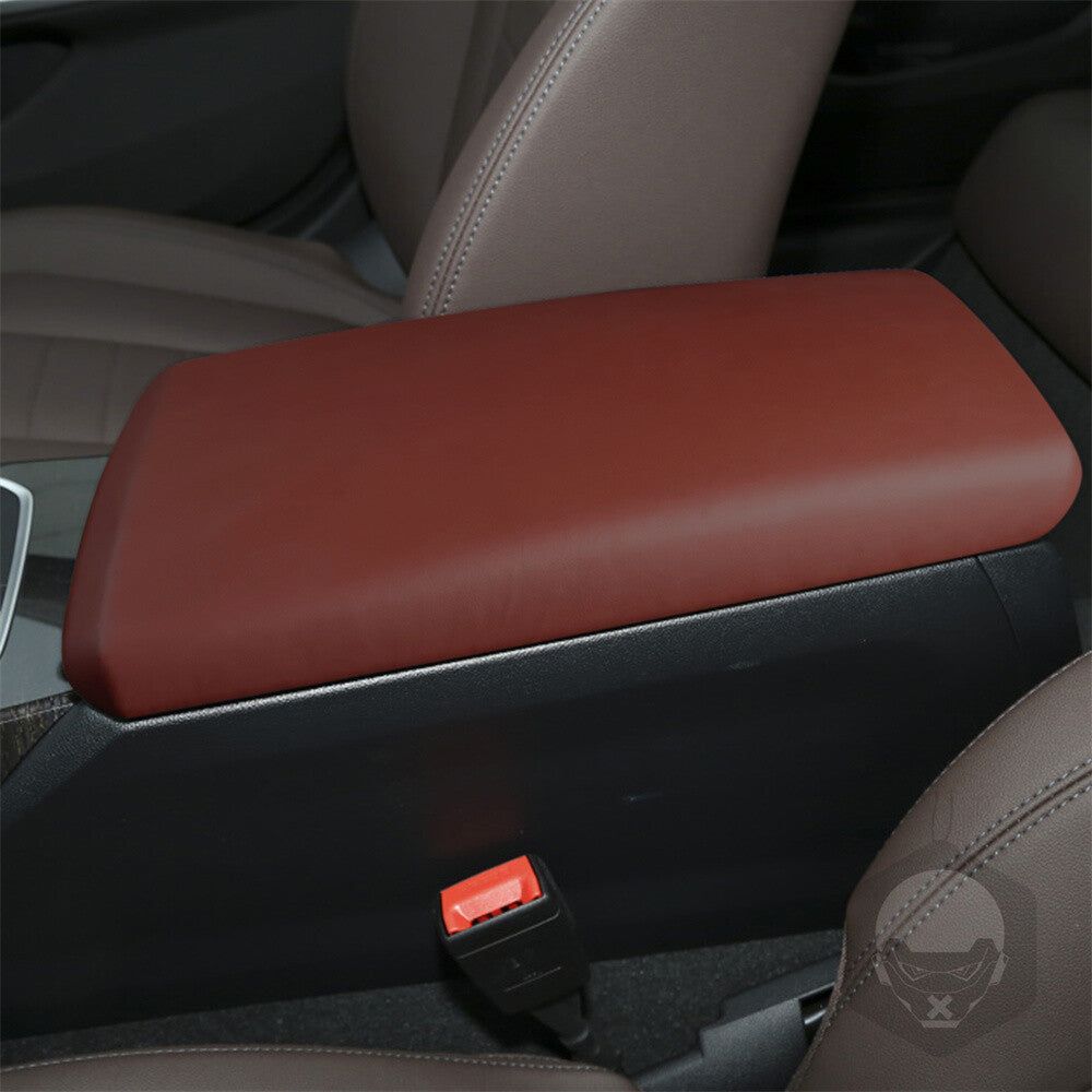 PU Leather Red Center Console Armrest Box Cover for BMW 3 Series G20 G28 2020-23