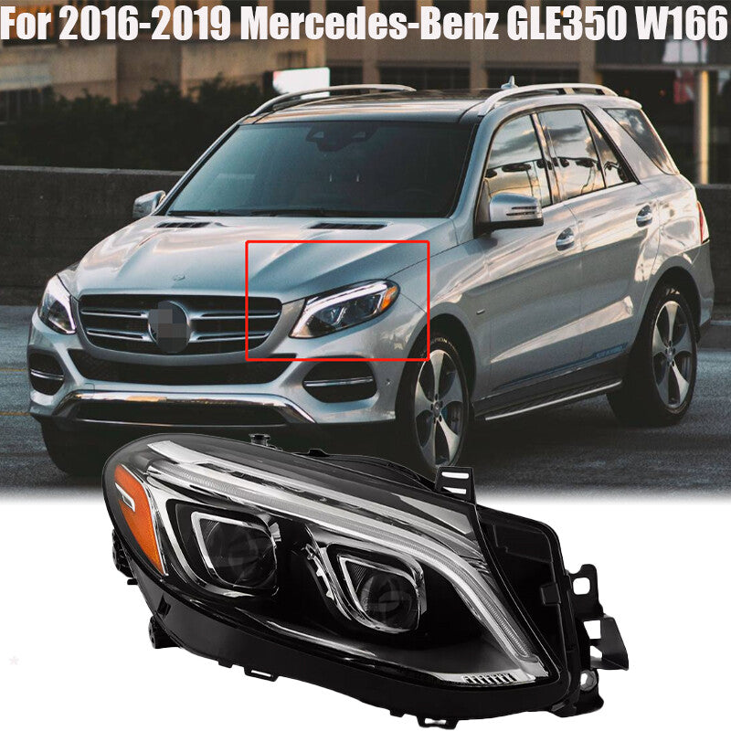 Full LED Headlight Headlamp For 2016-2019 for Mercedes-Benz GLE350 W166 Passenger