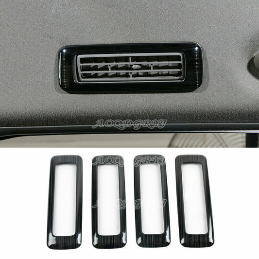Black steel Inner Roof Air Vent Outlet Cover Trim for Toyota Prado 120 2003-2009