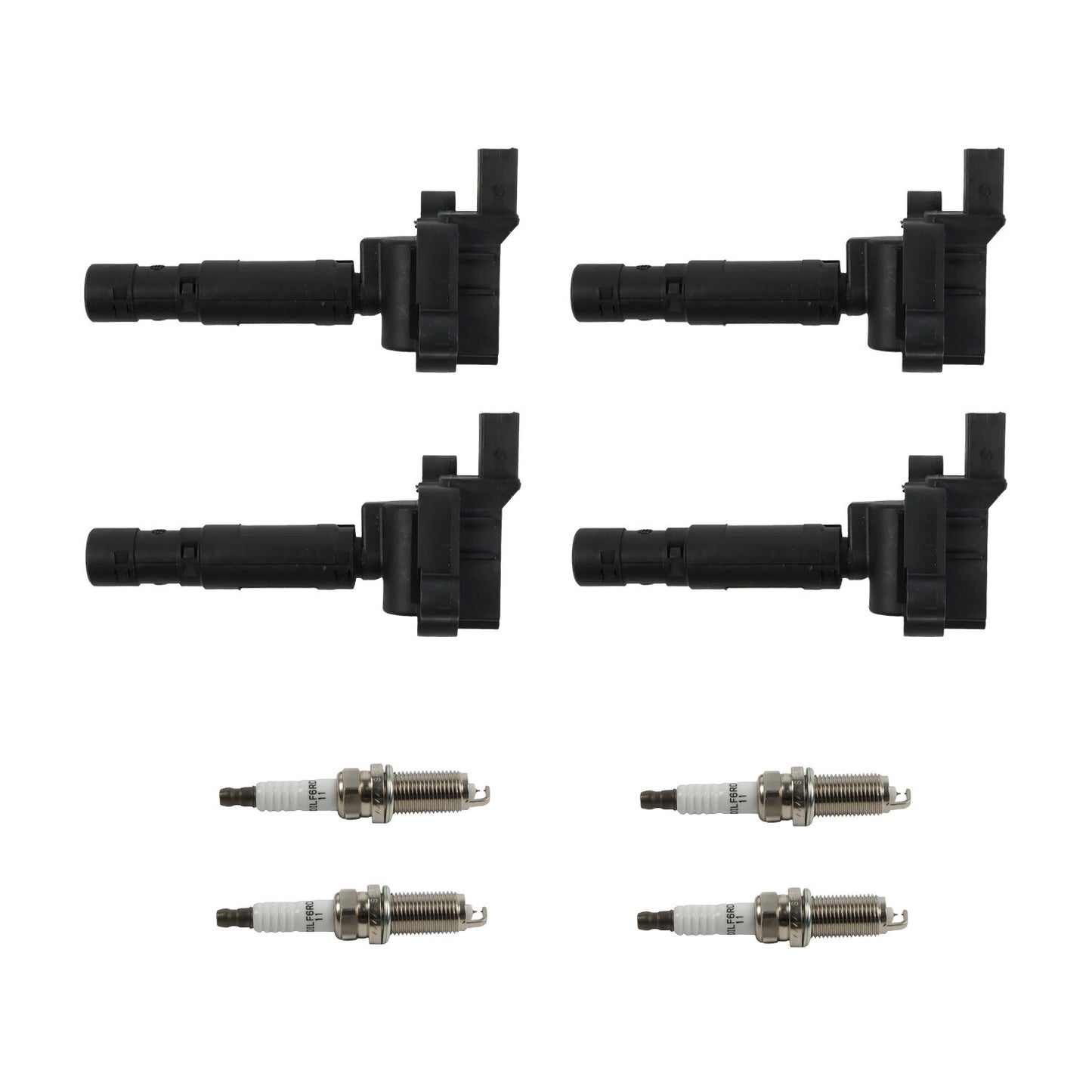 4X Ignition Coils  4X Spark Plugs for Mercedes-Benz C230 Kompressor UF555