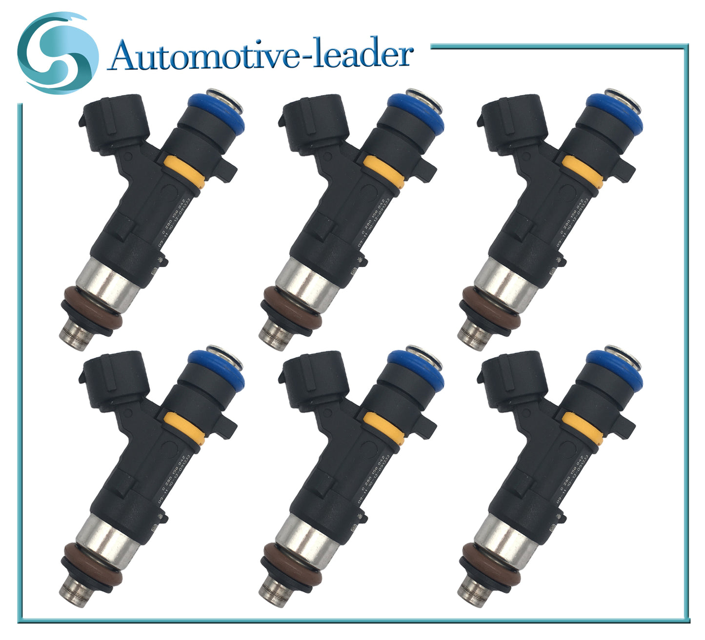 6Pcs Fuel Injectors for Nissan 350Z 2002-2007 FX35 2003-2008 3.5L V6 0280158042