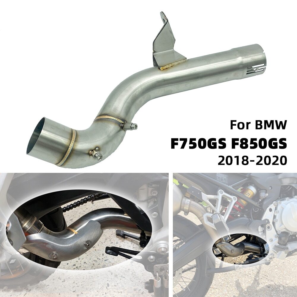 Exhaust Muffler Mid Link Pipe Connect Slip On Connector for BMW F750 850 GS ADV