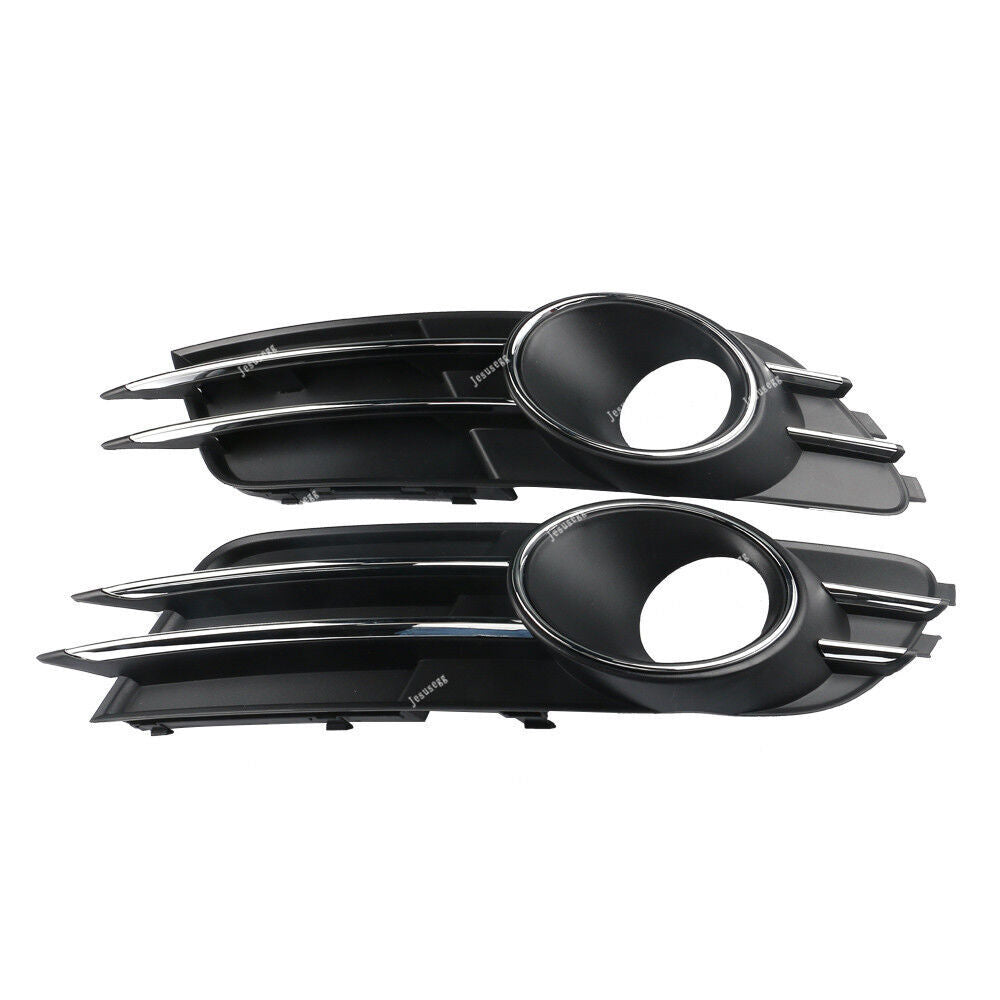 2Pcs Left +Right Front Lower Bumper Fog Light Grille Fit for Audi A6 2011-2015