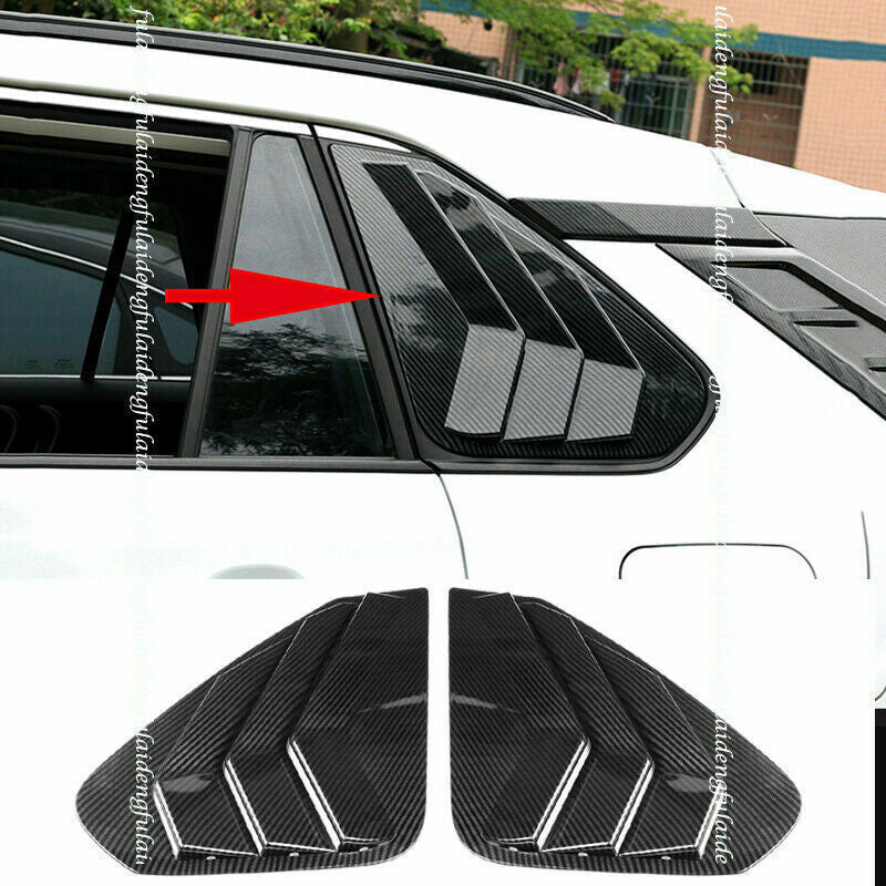 for Toyota RAV4 2019-2023 Carbon Fiber Look Side Vent Window Scoop Louver Trim2